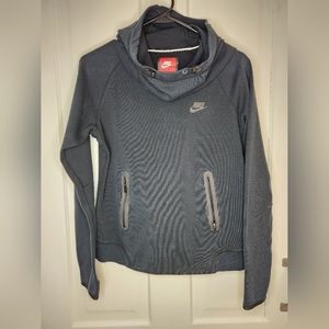 Nike Black Cowl Neck Hoodie Sweatshirt Size Medium